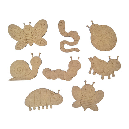 Kitchen Buddies Bugs Kids Painting Set 4+ - Fridge Magnets - 8 Shapes