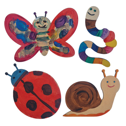 Kitchen Buddies Bugs Kids Painting Set 4+ - Fridge Magnets - 8 Shapes