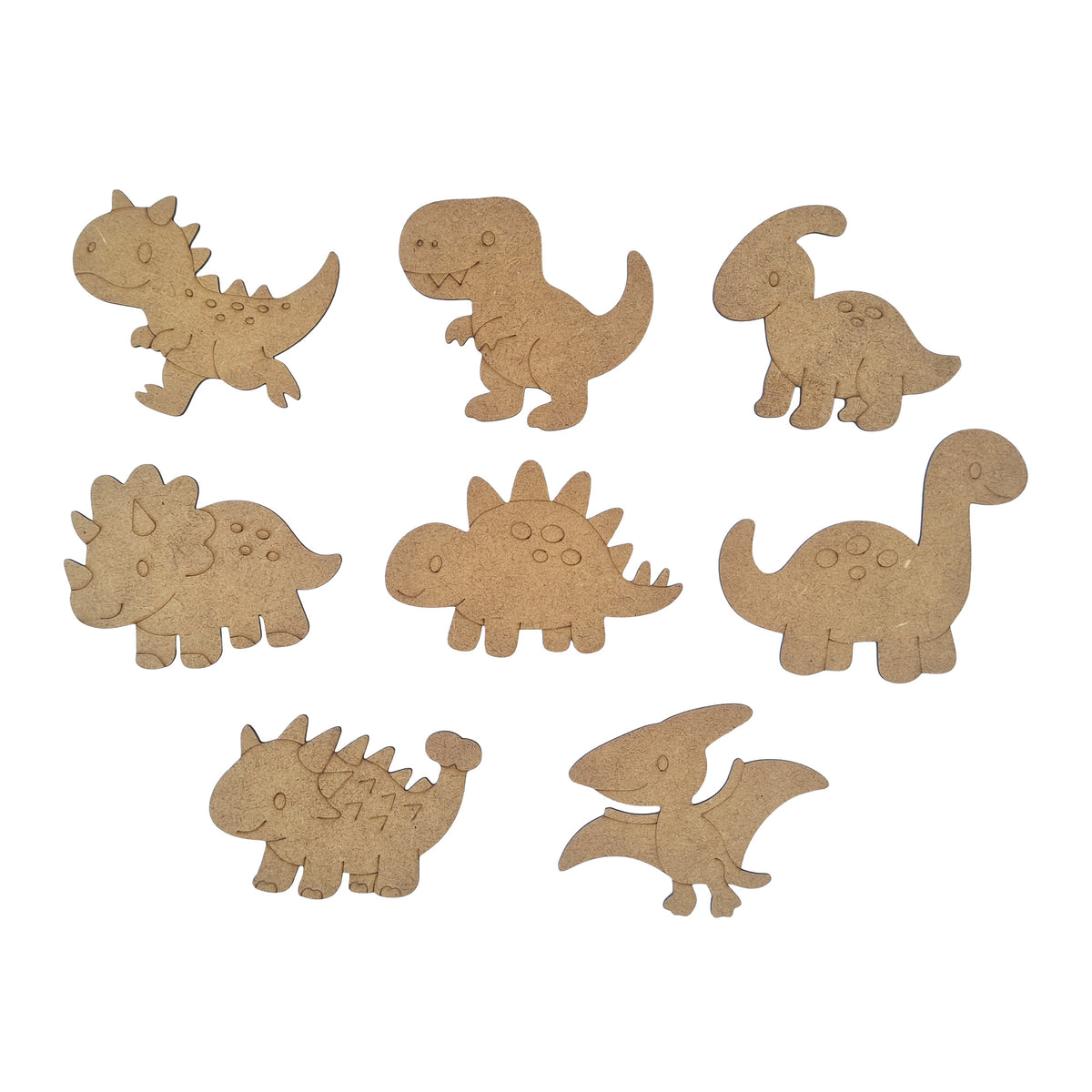 Kitchen Buddies Dinosaur Kids Painting Set 4+ - Fridge Magnets - 8 Shapes