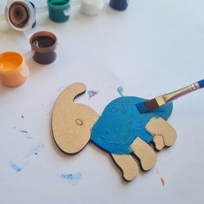 Kitchen Buddies Dinosaur Kids Painting Set 4+ - Fridge Magnets - 8 Shapes