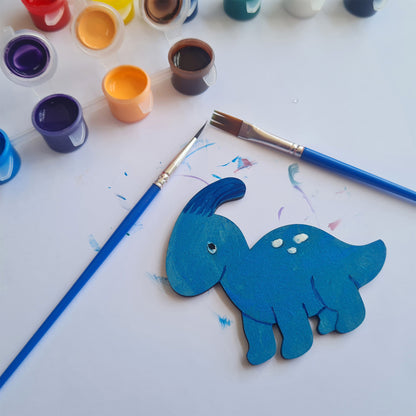 Kitchen Buddies Dinosaur Kids Painting Set 4+ - Fridge Magnets - 8 Shapes