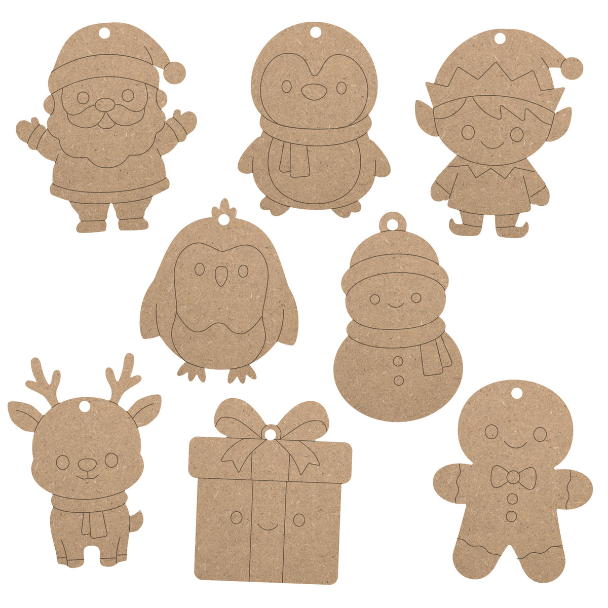Kitchen Buddies Christmas Cutie Baubles Kids Painting Set 4+