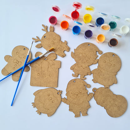 Kitchen Buddies Christmas Cutie Baubles Kids Painting Set 4+
