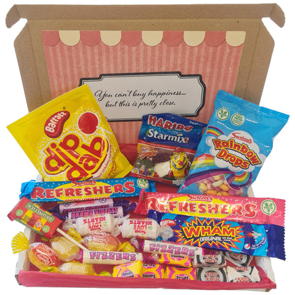 Retro Sweets Gift Box with 25 Pieces of Letterbox-Friendly British Candy