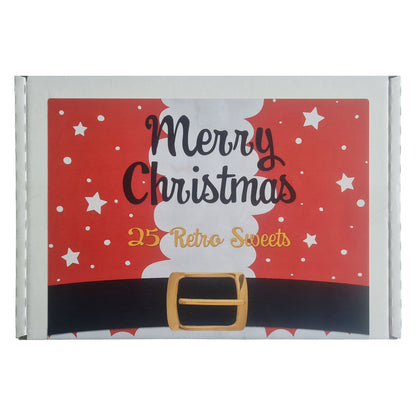 Christmas Retro Sweets Gift Box 25pc, Letterbox Candy Hamper