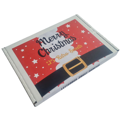 Christmas Retro Sweets Gift Box 25pc, Letterbox Candy Hamper