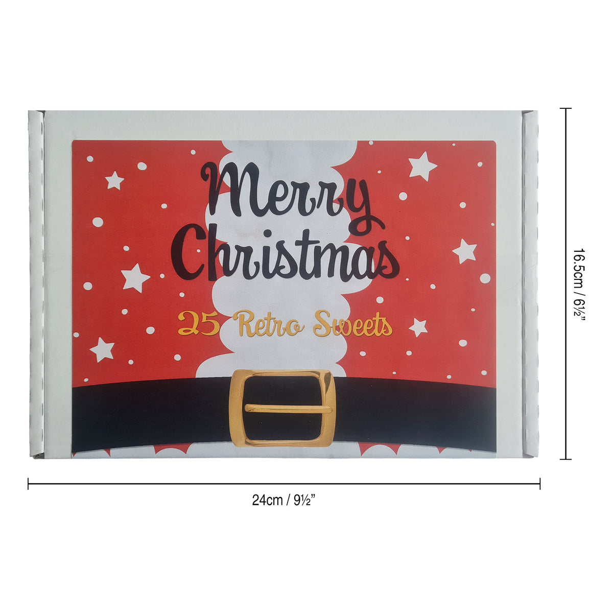 Christmas Retro Sweets Gift Box 25pc, Letterbox Candy Hamper