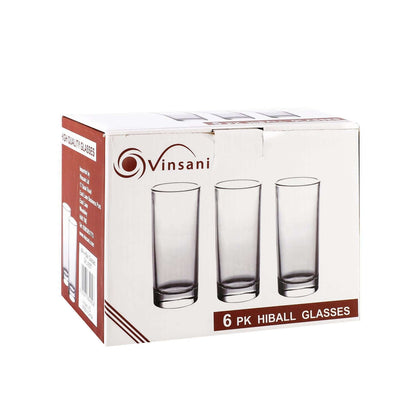 Pack of 6 Vinsani HiBall Glasses