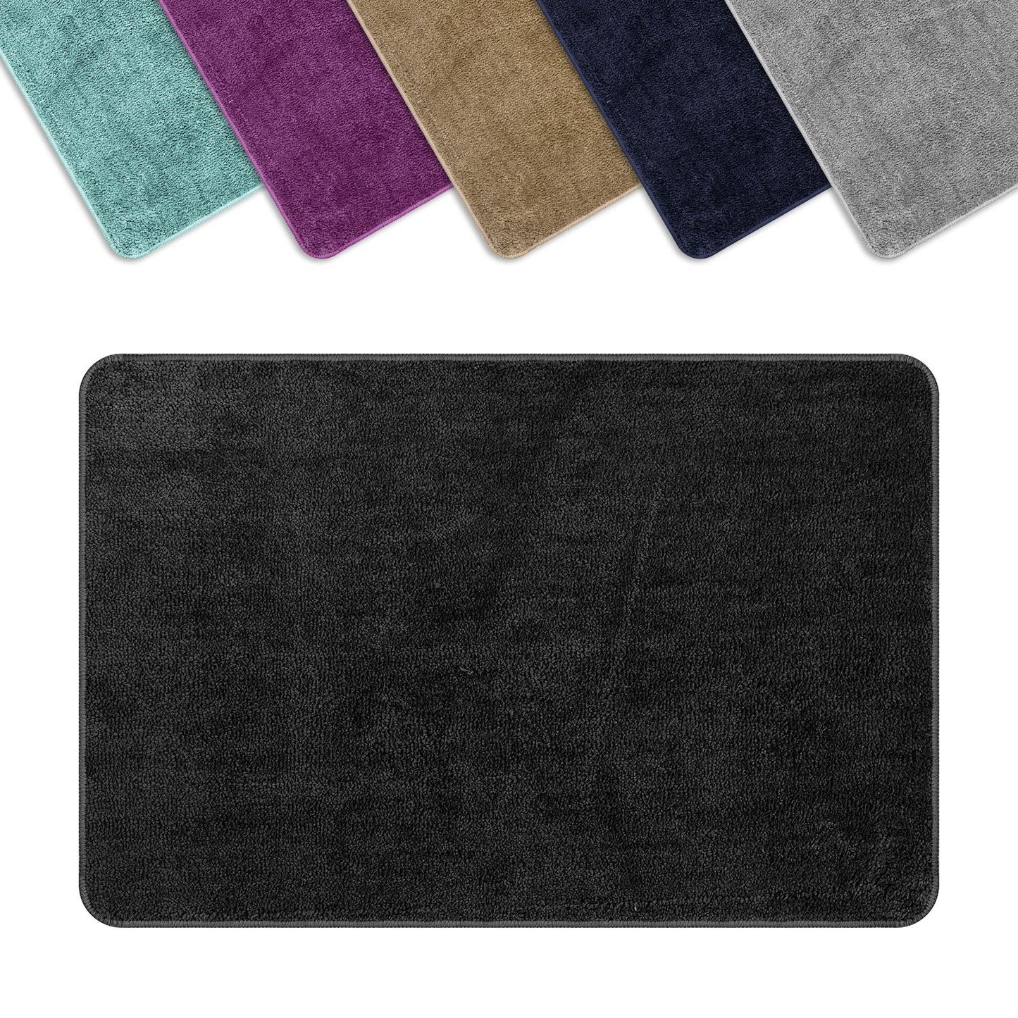 VINSANI BATH MAT 50X80cm DARK GREY