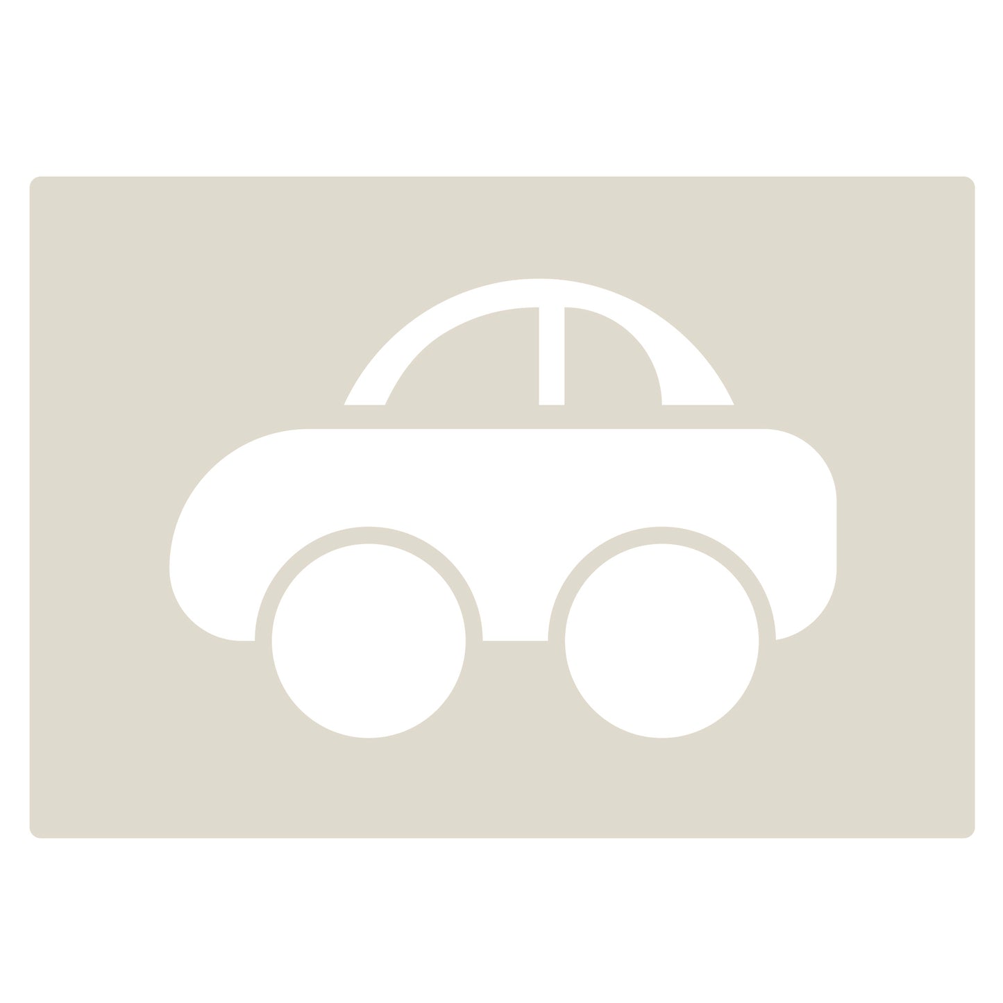 Cute Car Stencil Set 4pc featuring 4 cute cars: saloon, convertible, sports and SUV/4x4, A6 Reusable Mylar Templates for Walls, Cakes, Crafts, Cards & More