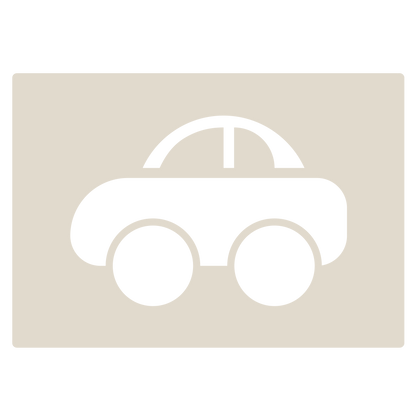 Cute Car Stencil Set 4pc featuring 4 cute cars: saloon, convertible, sports and SUV/4x4, A6 Reusable Mylar Templates for Walls, Cakes, Crafts, Cards & More