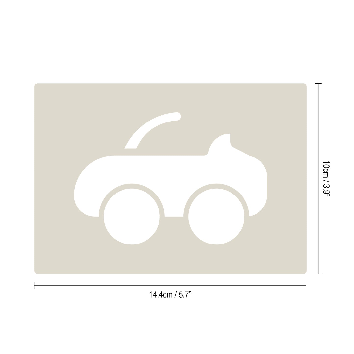 Cute Car Stencil Set 4pc featuring 4 cute cars: saloon, convertible, sports and SUV/4x4, A6 Reusable Mylar Templates for Walls, Cakes, Crafts, Cards & More