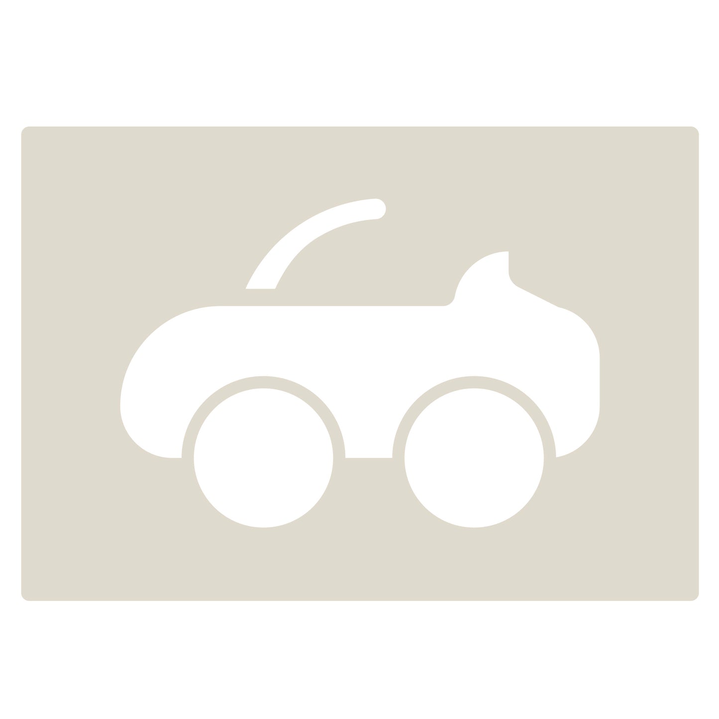 Cute Car Stencil Set 4pc featuring 4 cute cars: saloon, convertible, sports and SUV/4x4, A6 Reusable Mylar Templates for Walls, Cakes, Crafts, Cards & More