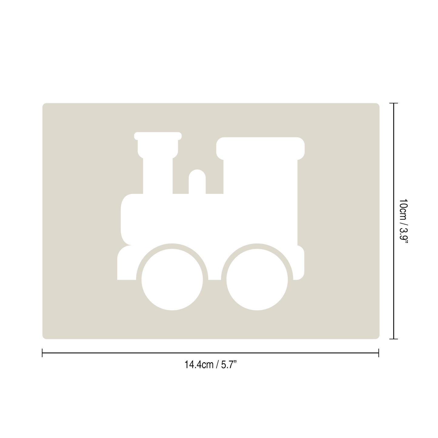Cute Train Stencil Set 4pc, train engine, passenger carriage, hopper car, box car, A6 Reusable Mylar Templates for Walls, Cakes, Crafts, Cards & More