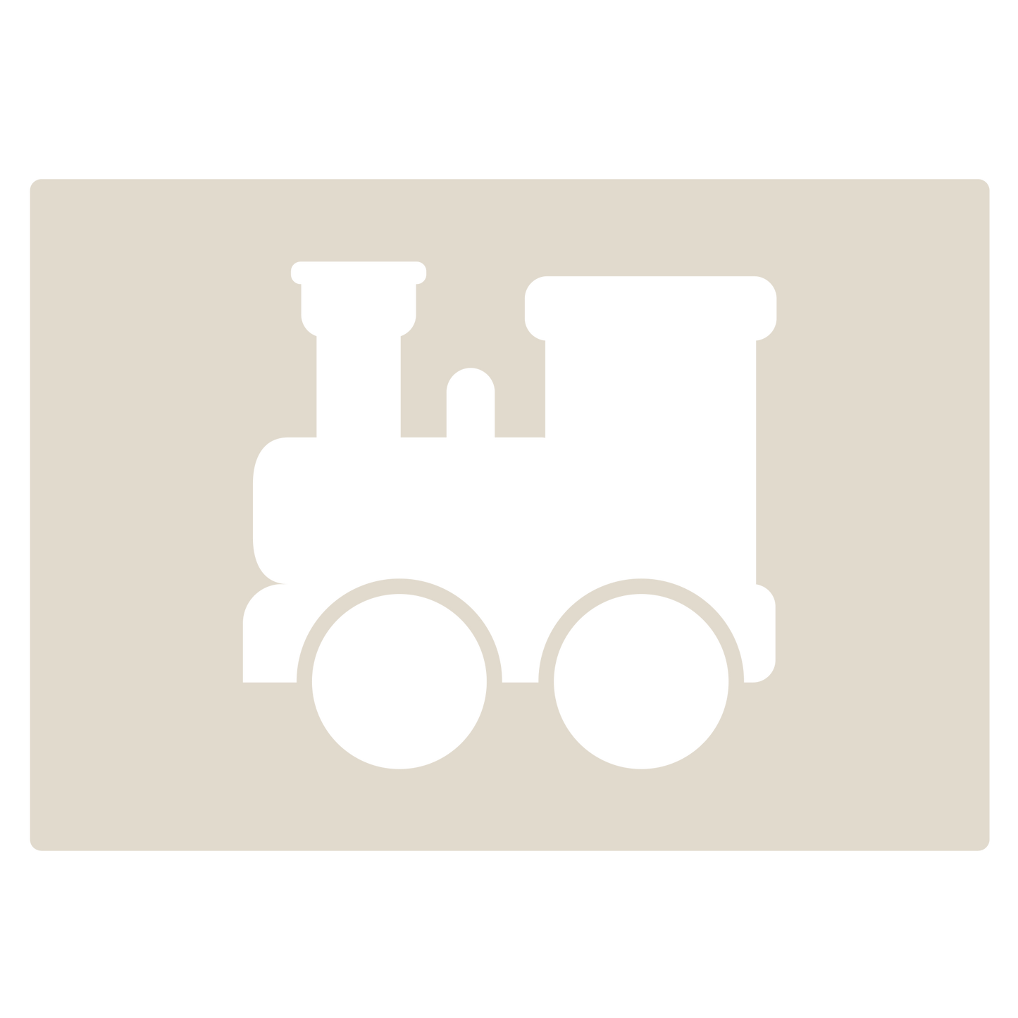 Cute Train Stencil Set 4pc, train engine, passenger carriage, hopper car, box car, A6 Reusable Mylar Templates for Walls, Cakes, Crafts, Cards & More