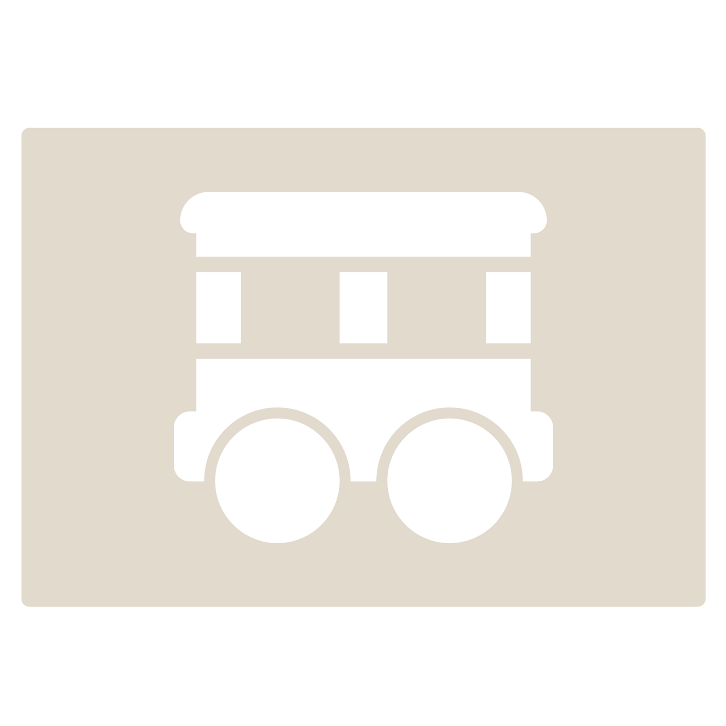 Cute Train Stencil Set 4pc, train engine, passenger carriage, hopper car, box car, A6 Reusable Mylar Templates for Walls, Cakes, Crafts, Cards & More