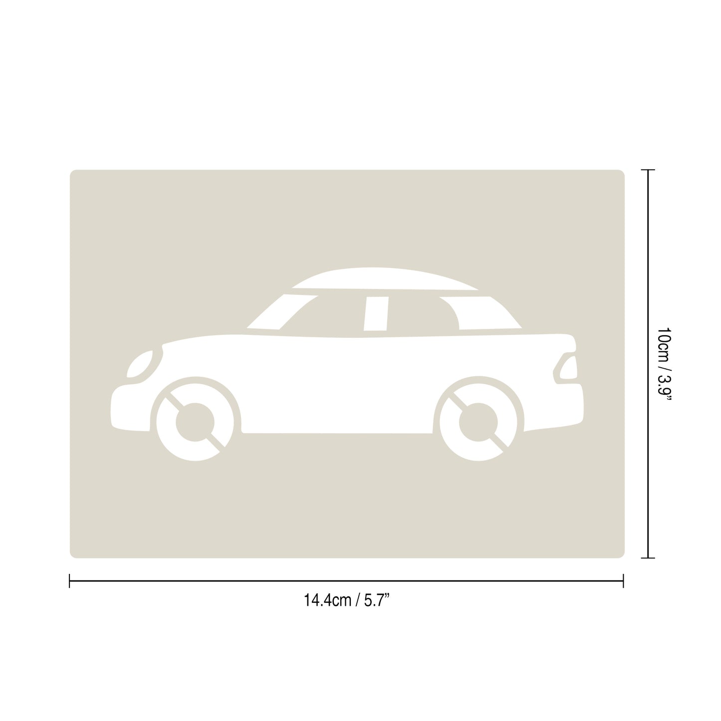 Road Car Stencil Set – 4pc saloon car, sports car, convertible, SUV/4x4 A6 Reusable Mylar Templates for Walls, Cakes, Crafts, Cards & More