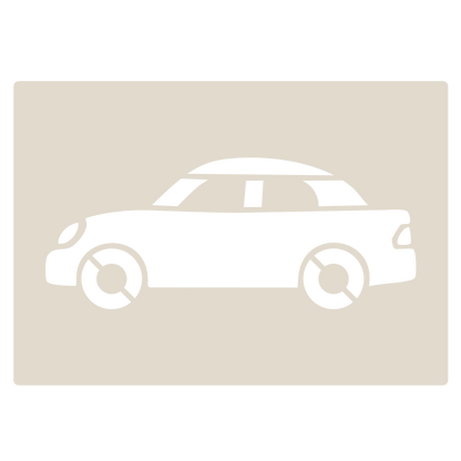 Road Car Stencil Set – 4pc saloon car, sports car, convertible, SUV/4x4 A6 Reusable Mylar Templates for Walls, Cakes, Crafts, Cards & More