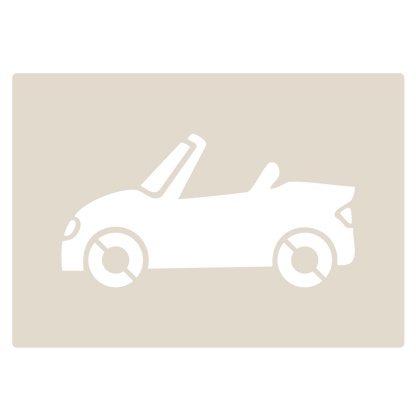 Road Car Stencil Set – 4pc saloon car, sports car, convertible, SUV/4x4 A6 Reusable Mylar Templates for Walls, Cakes, Crafts, Cards & More