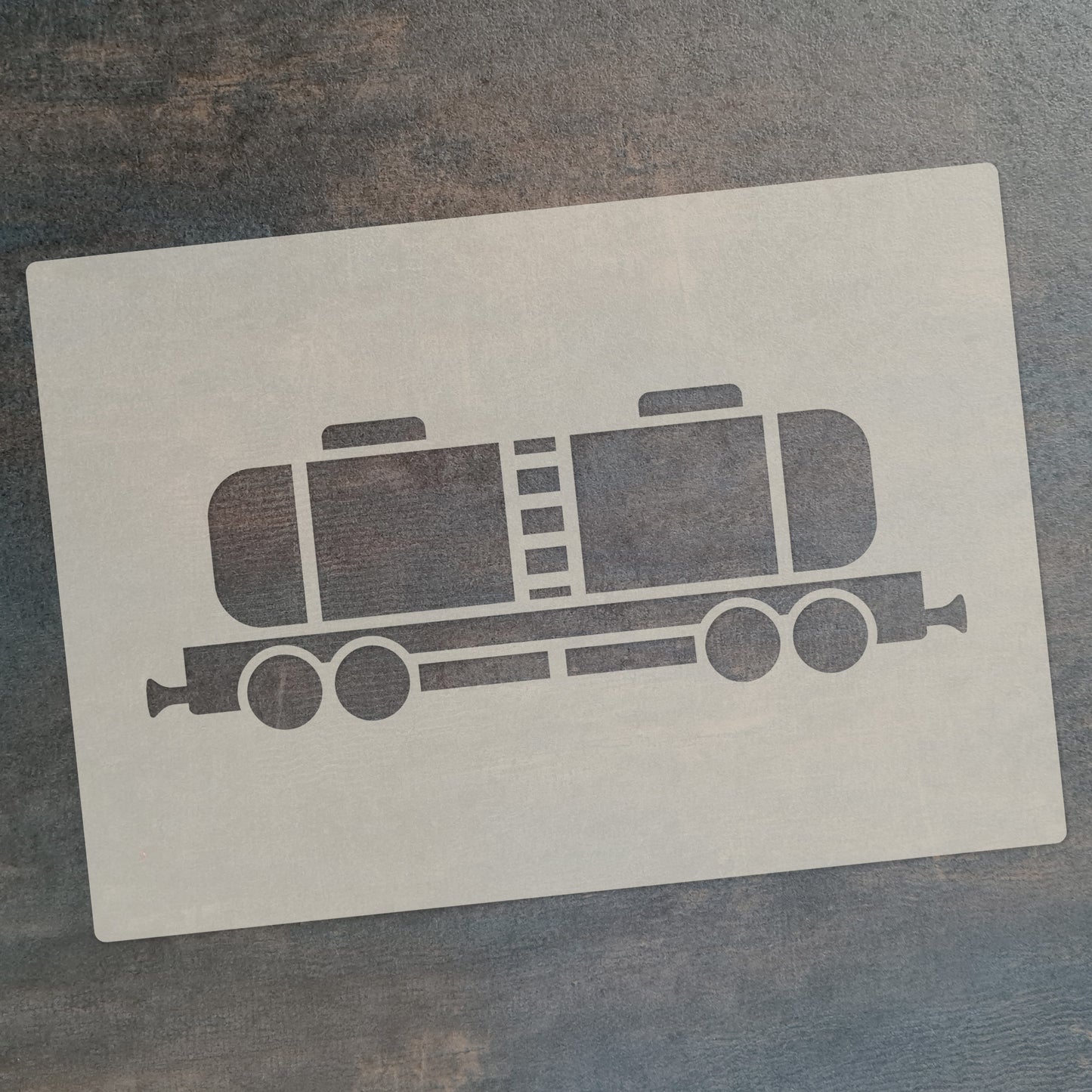 Steam Train Stencil Set – 4pc A6 Reusable Mylar Templates for Walls, Cakes, Crafts, Cards & More