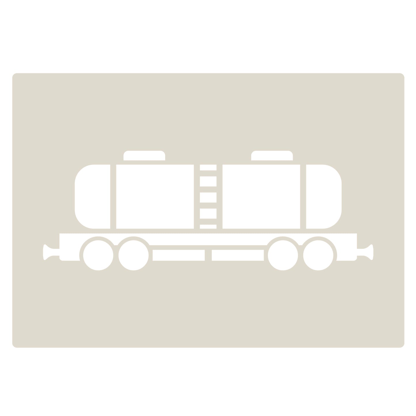 Steam Train Stencil Set – 4pc A6 Reusable Mylar Templates for Walls, Cakes, Crafts, Cards & More