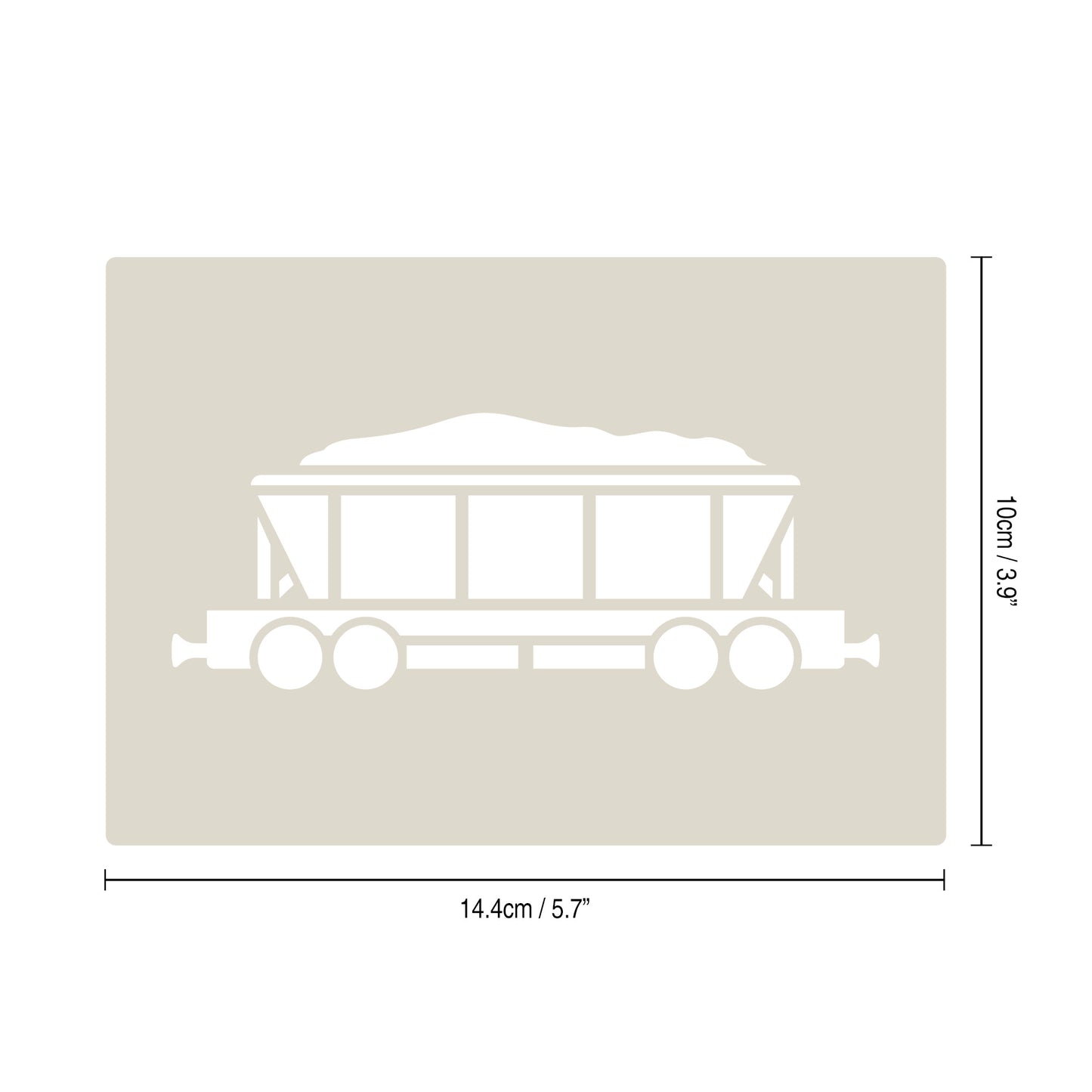 Steam Train Stencil Set – 4pc A6 Reusable Mylar Templates for Walls, Cakes, Crafts, Cards & More