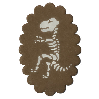 4pc Dinosaur Fossils & Footprints Stencil Set