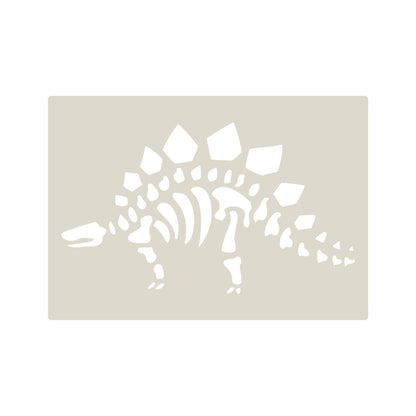 4pc Dinosaur Fossils & Footprints Stencil Set