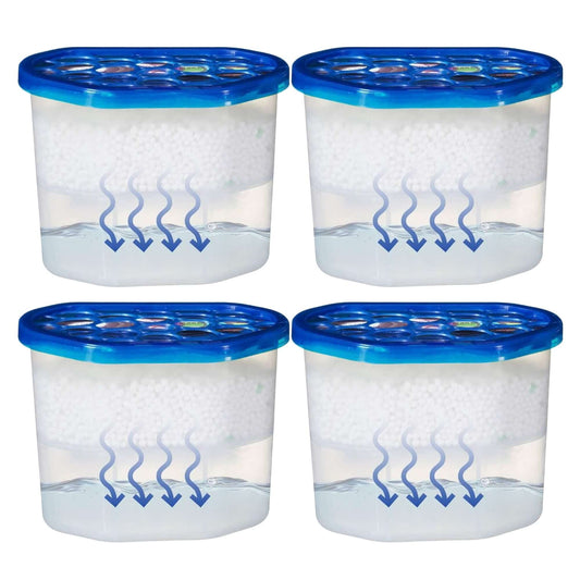 4 Pack /  Interior Dehumidifier Use To Prevent Damp, Mildew, Mould and Condensation