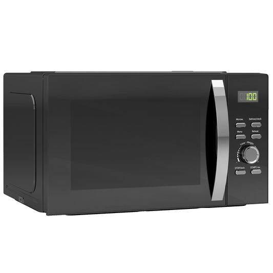 HOMCOM 23L 800W Microwave Oven with Digital Display, Auto Cook, Black