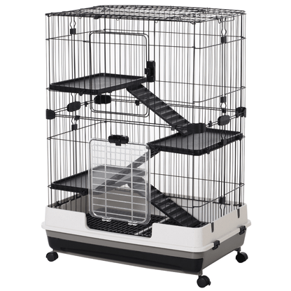 3 Tier Small Animal Cage Pet Play House for Rabbits Ferret Chinchilla With Ramp