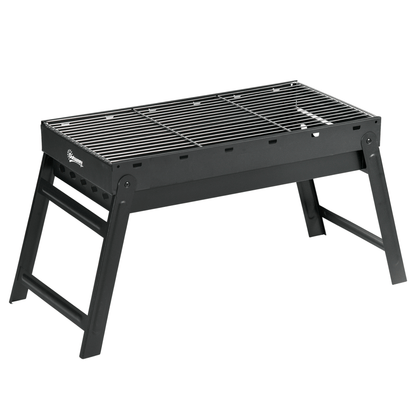 Outsunny Portable Charcoal Grill with Pull-Out Charcoal Basin