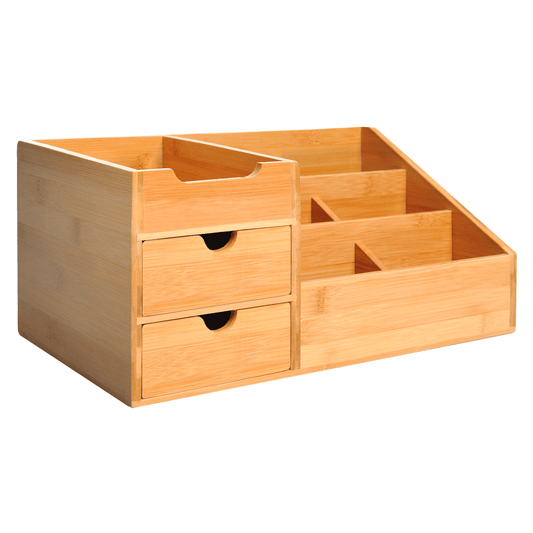 Bamboo Desktop Organiser For Home Office, School or Studio