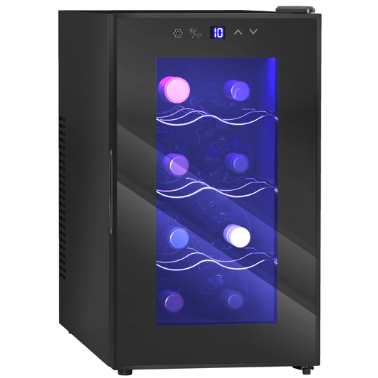 HOMCOM Freestanding Wine Cooler Fridge holds 8 Bottle, 21 Litre Capacity