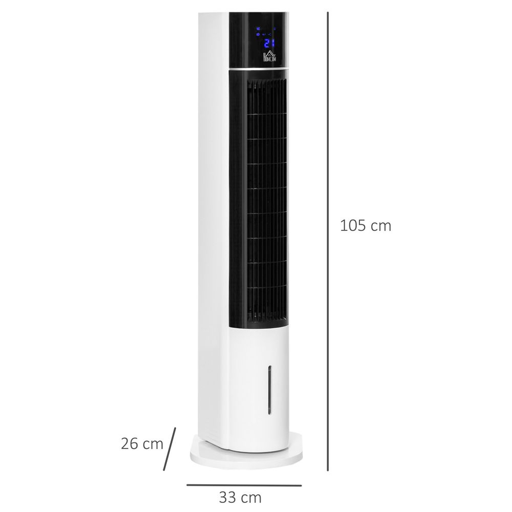 Bladeless Air Cooler, Evaporative Oscillating Tower Fan Humidifier Unit