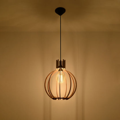 Pendant Arancia Scandinavian Design Lamp Wood E27