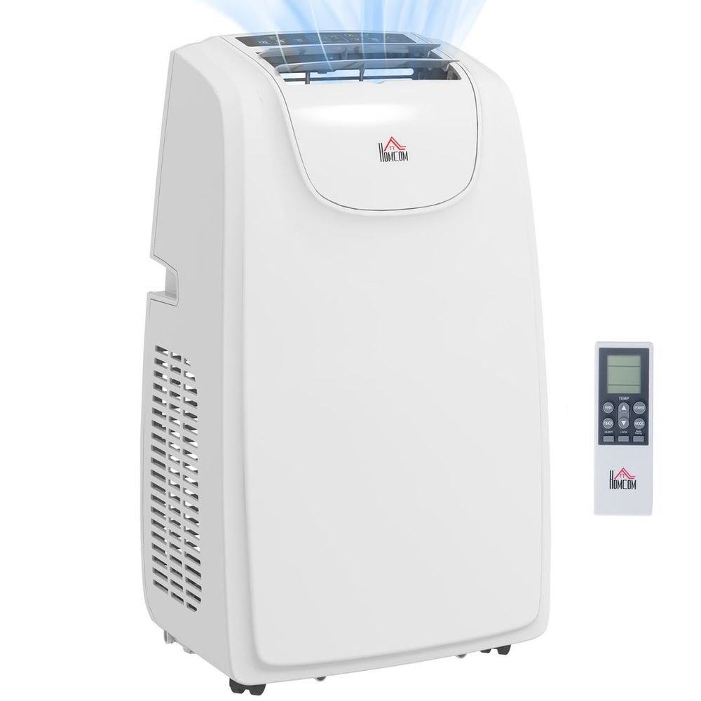 HOMCOM 12,000 BTU Portable Air Conditioner For Rooms Up To 28m², Quiet Mode, Dehumidifier