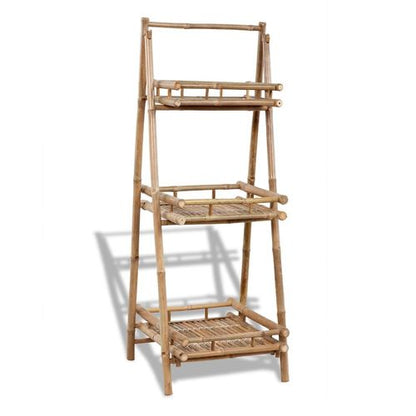 3-Tier Folding Eco-Friendly Bamboo Plant Rack