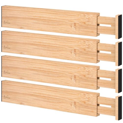 Vinsani Eco-Friendly Bamboo Drawer Dividers