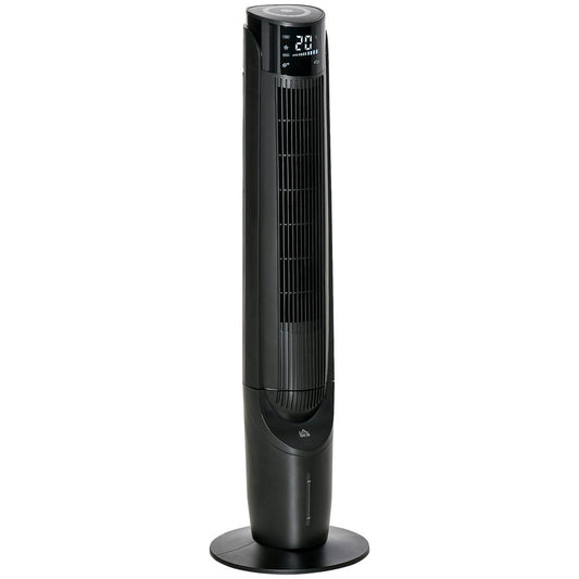 Quiet Air Cooler, Home Evaporative Ice Cooling Tower Fan, Black