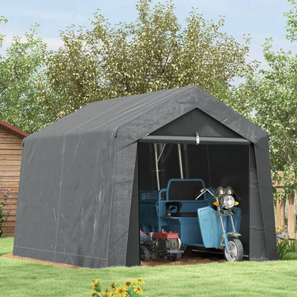 Outsunny 3x3m Garden Storage Shed, Waterproof and Heavy Duty Portable Shed