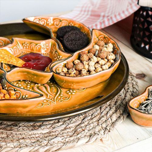 8-in-1 Ceramic Bowl Set for Snacks, Nuts, Meze & Tapas