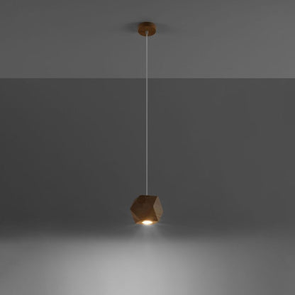 Woody Hex Scandinavian Design Pendant Wood Lamp GU10