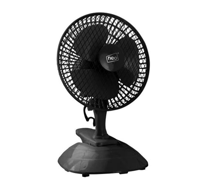 Neo Mini Clip Base Mount Desk Fan - Black