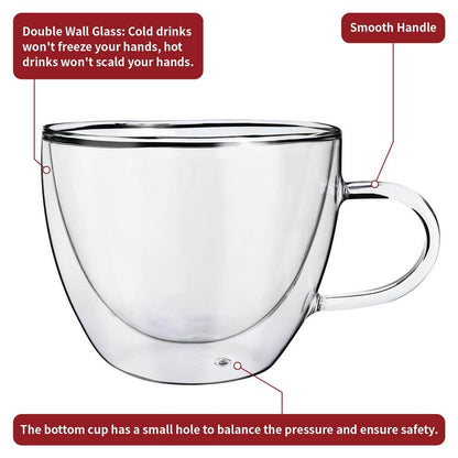 Double Wall Glasses Vaso Barware.