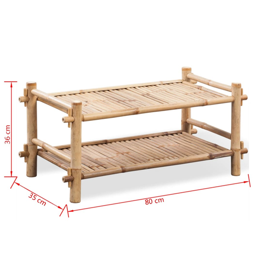 2-Tier Bamboo Shoe Rack A Stylish and Compact Storage Organizer