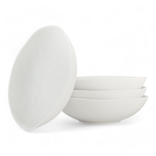 Single Ceramic Pasta Bowl Classical Alfa White 22cm