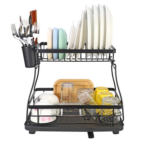 Vinsani Black Dish Drying Rack