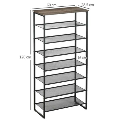 8-tier Shoe Rack Storage Shelf for 21-24 Pairs