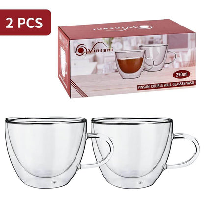 Double Wall Glasses Vaso Barware.